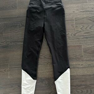 We wore what black and white leggings